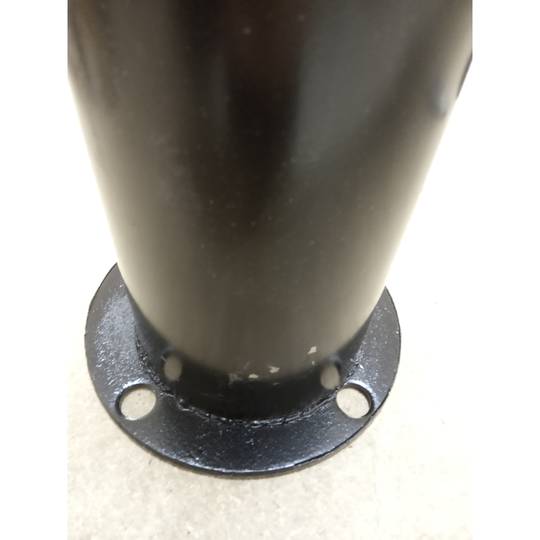 Dissuasor de amarração de metal com base pregada 12x50 cm embalagem única