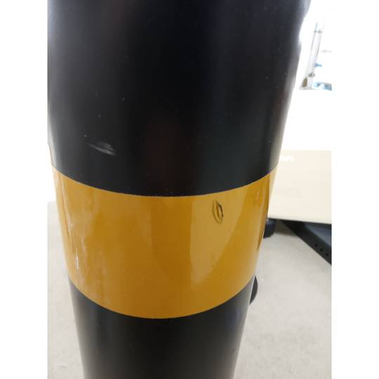 Dissuasor de amarração de metal com base pregada 12x50 cm embalagem única