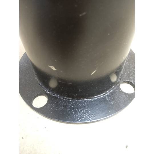 Dissuasor de amarração de metal com base pregada 12x50 cm embalagem única