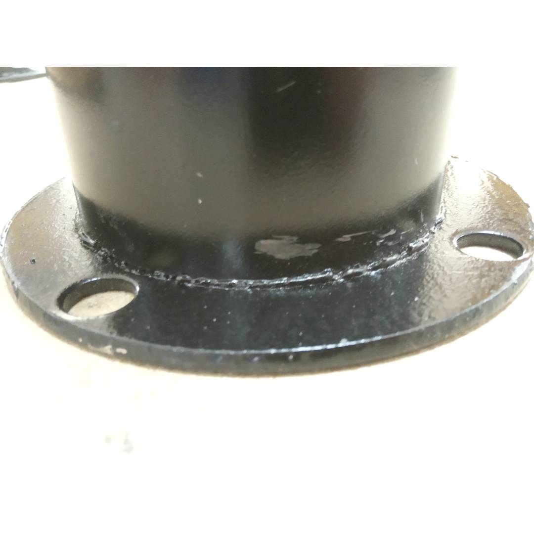 Dissuasor de amarração de metal com base pregada 12x50 cm embalagem única