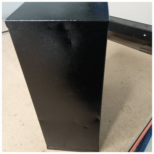 Cassetta postale metallica per lettere e posta di colore nero 24 x 12 x 31 cm