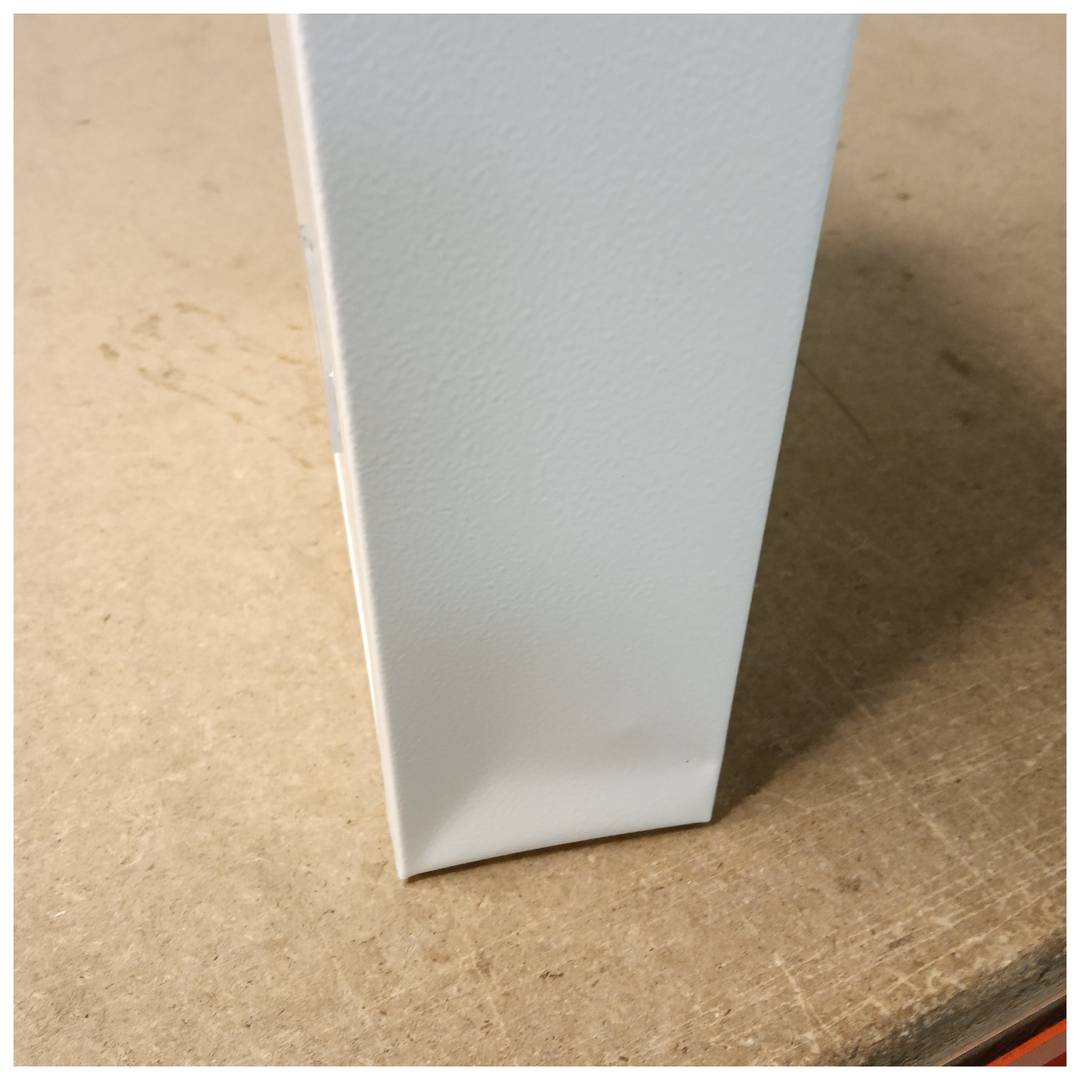 Cassetta postale metallica per lettere e posta di colore bianco 210 x 60 x 300 mm