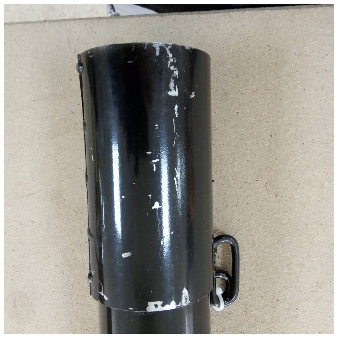 Poste de amarração de aço com base enterrada removível 76x600mm