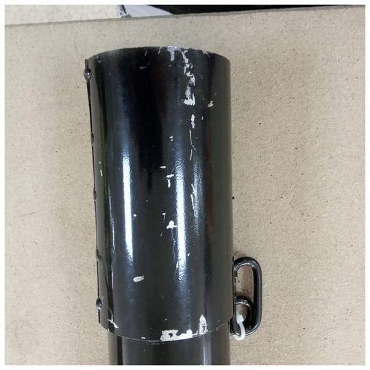 Poste de amarração de aço com base enterrada removível 76x600mm