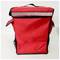 Mochila isotérmica para entrega de pedidos de comida de moto e bicicleta vermelha 35 x 25 x 49 cm.