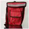 Mochila isotérmica para entrega de pedidos de comida de moto e bicicleta vermelha 35 x 25 x 49 cm.