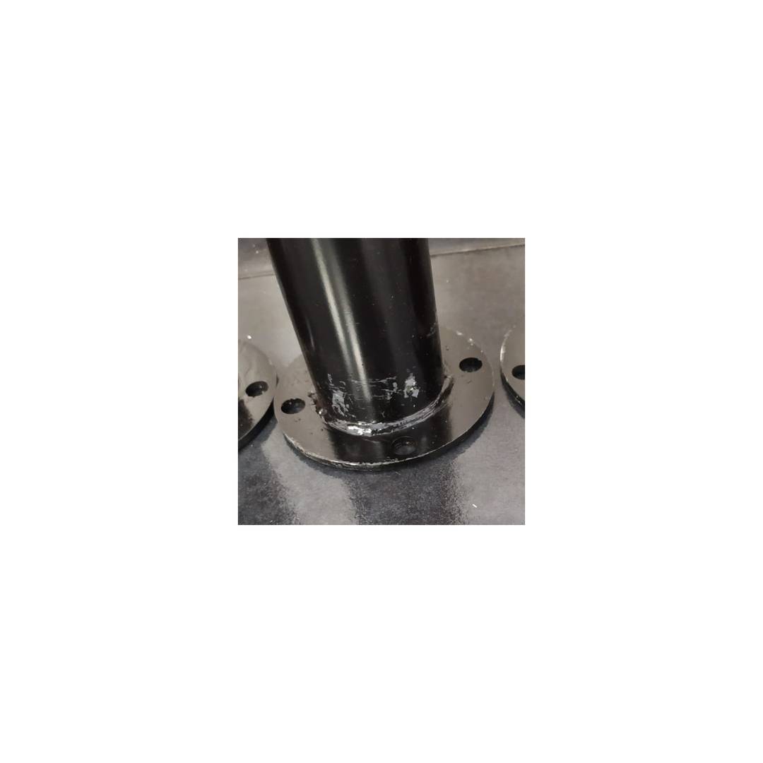 Borne en acier avec socle cloué 76x600mm