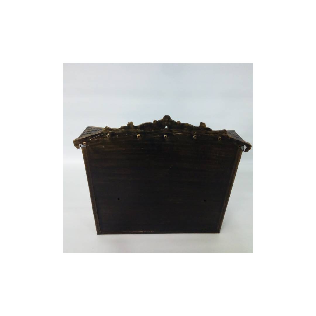 Antique Horse Rust Colored Cast Iron Mailbox for Letters and Post