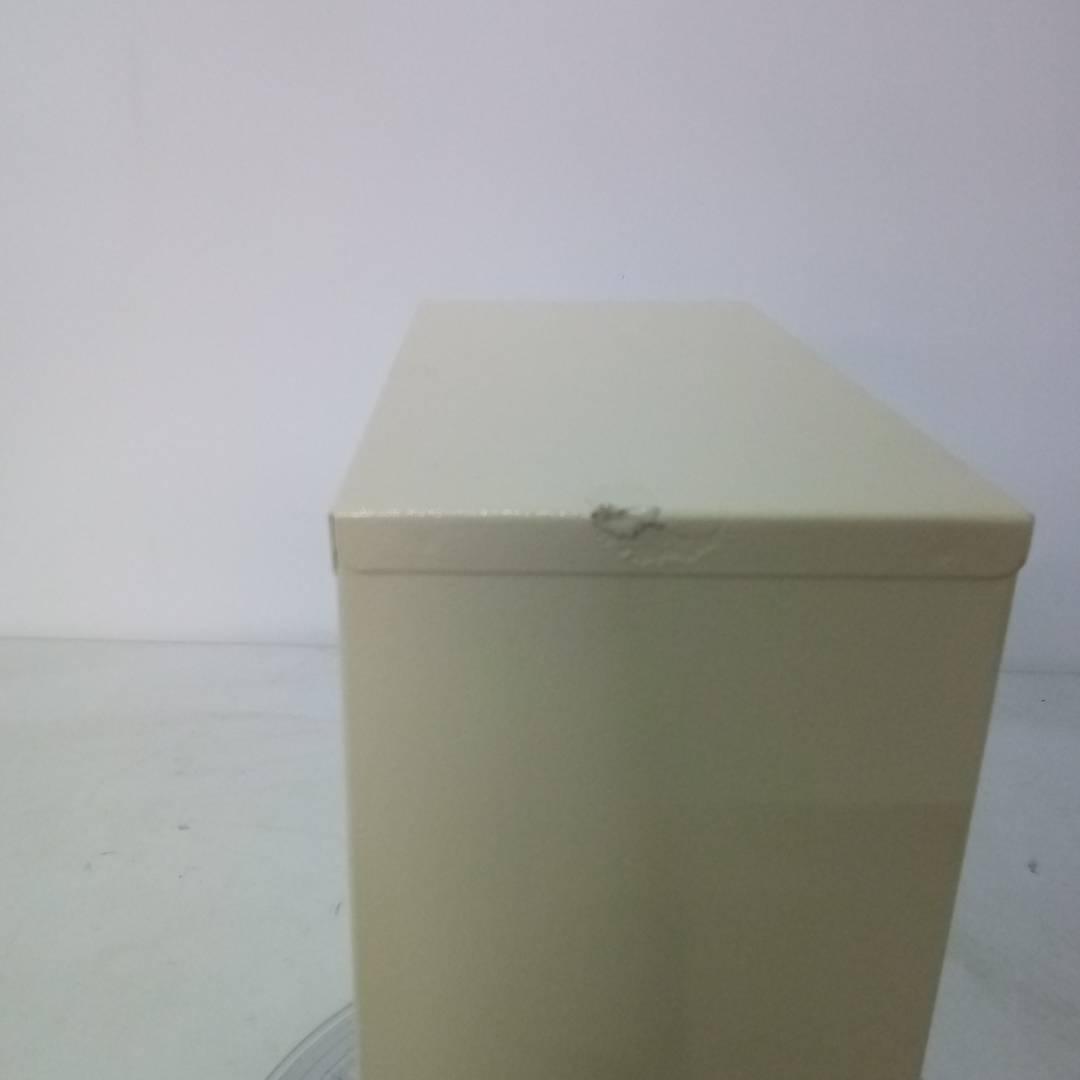 Caixa de correio metálica para cartas e correspondência em branco marfim 24 x 12 x 31 cm
