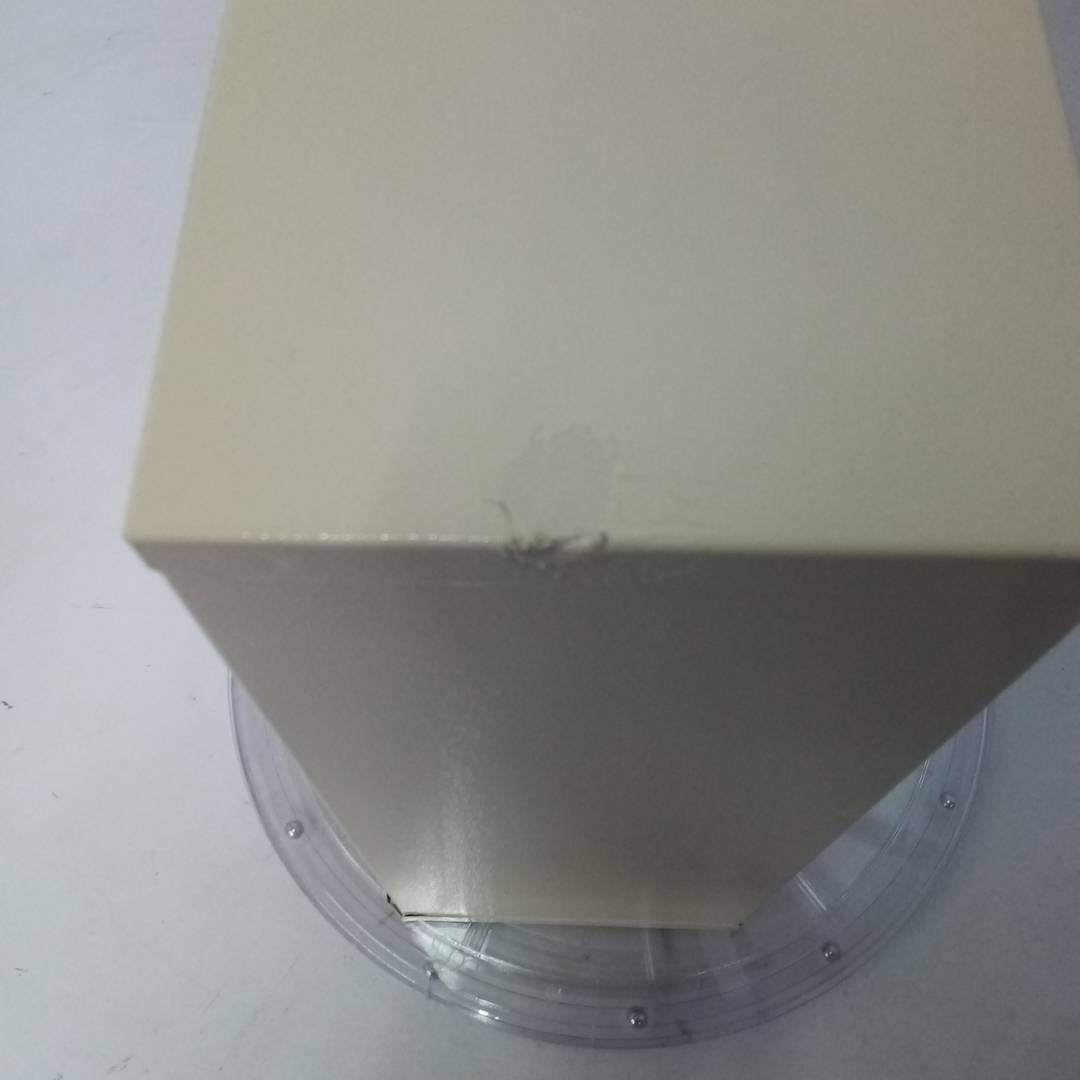 Caixa de correio metálica para cartas e correspondência em branco marfim 24 x 12 x 31 cm