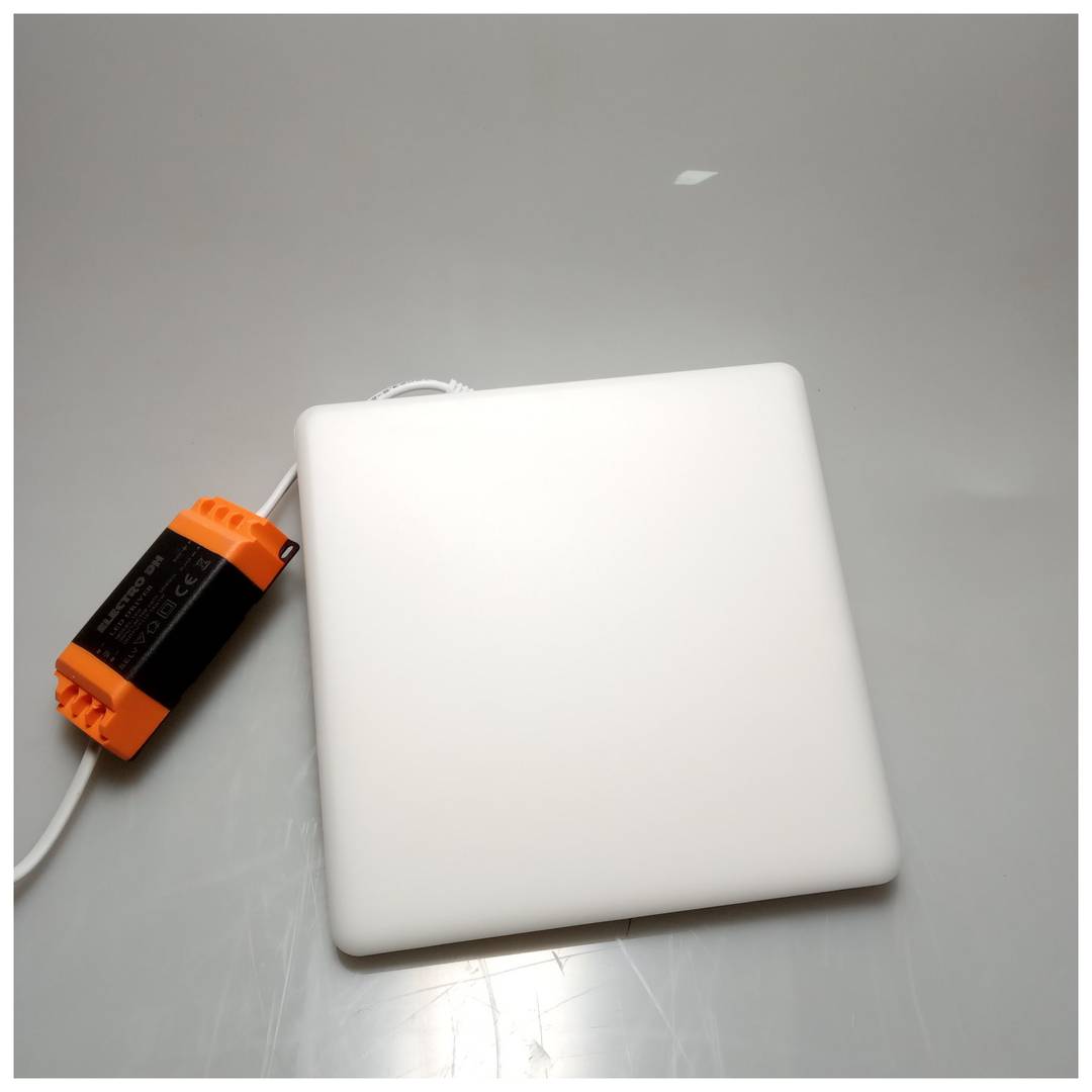 Panel LED cuadrado downlight de 190mm 15W blanco cálido