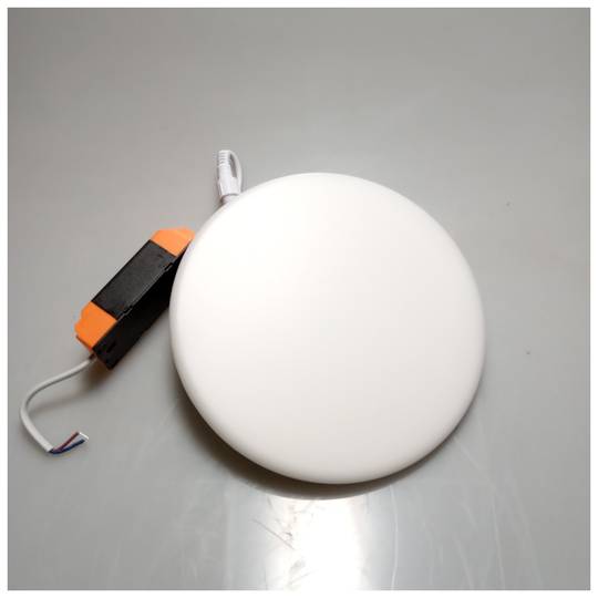Panel LED circular downlight superficie de 220mm 18W blanco frío día