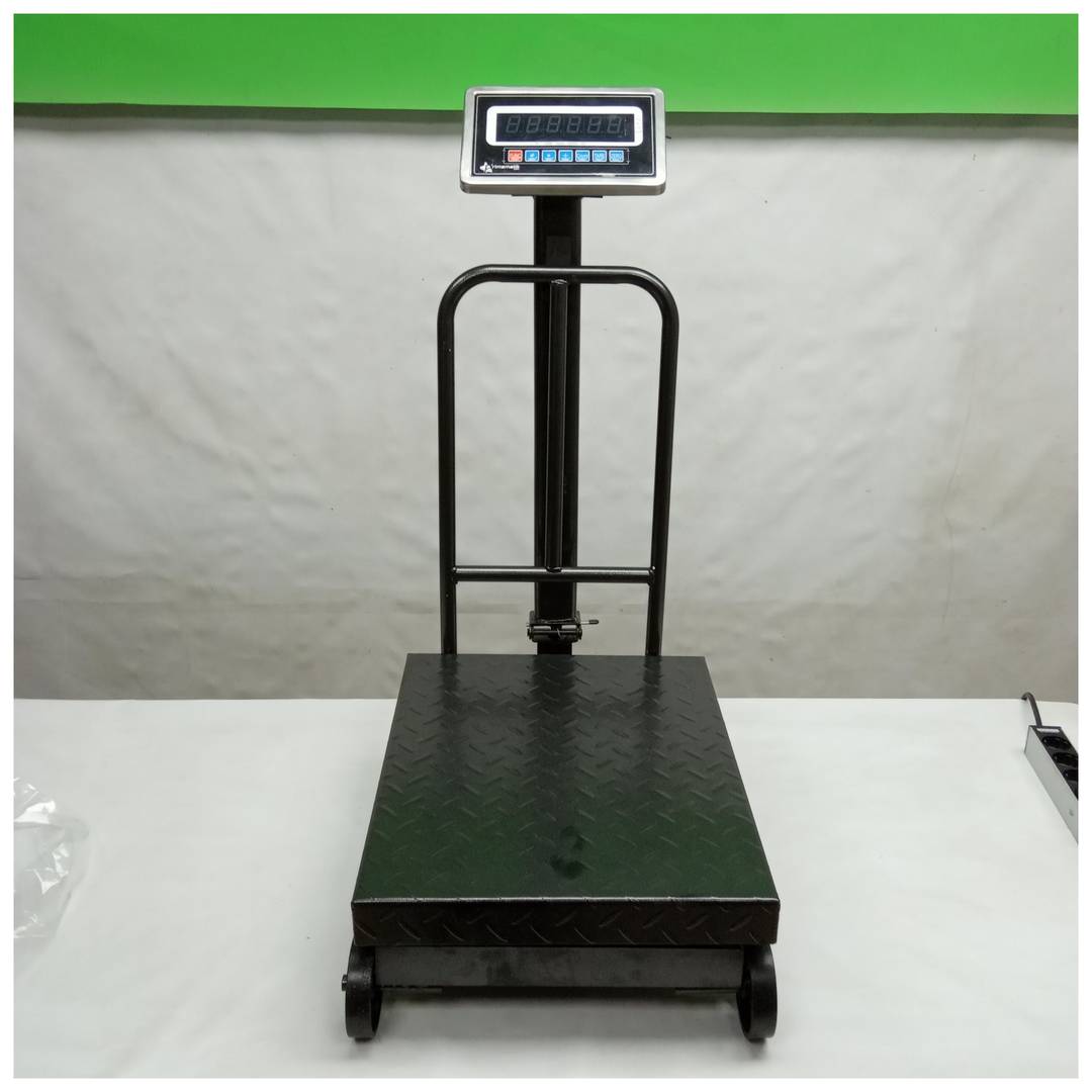 Balança industrial de plataforma 40x50 cm bàscula 200 Kg amb rodes
