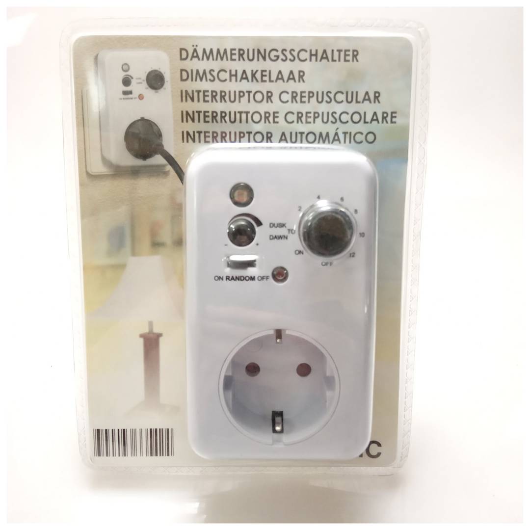 Programmatore elettrico meccanico giornaliero a spina