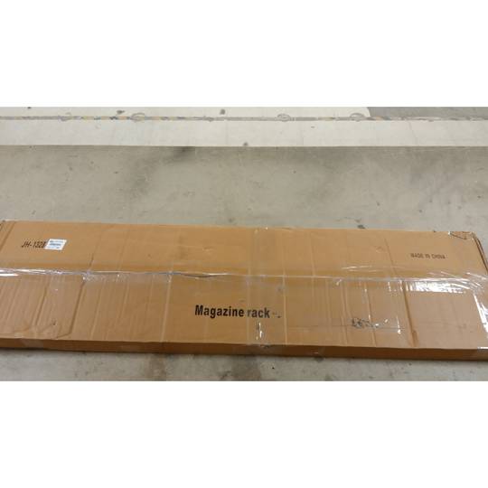 Brochure display stand with 4 shelves for magazines and newspaper stands with wheels