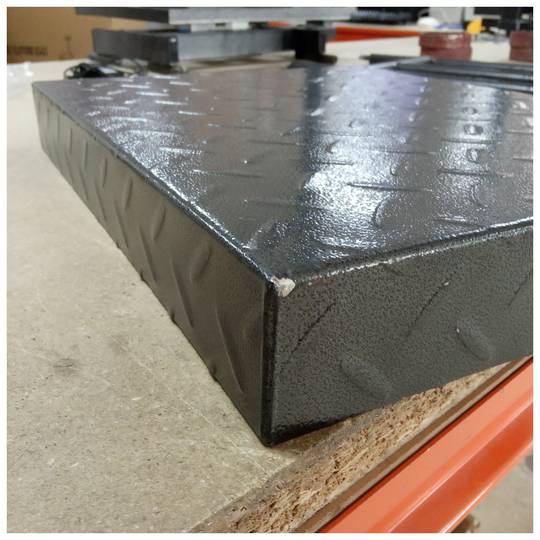 Industrial platform scale 30x40 cm 100 Kg scale with wheels