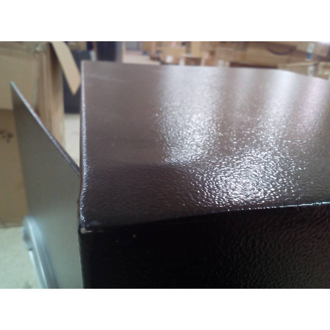 Steel security safe with digital electronic code 46x37x75cm black