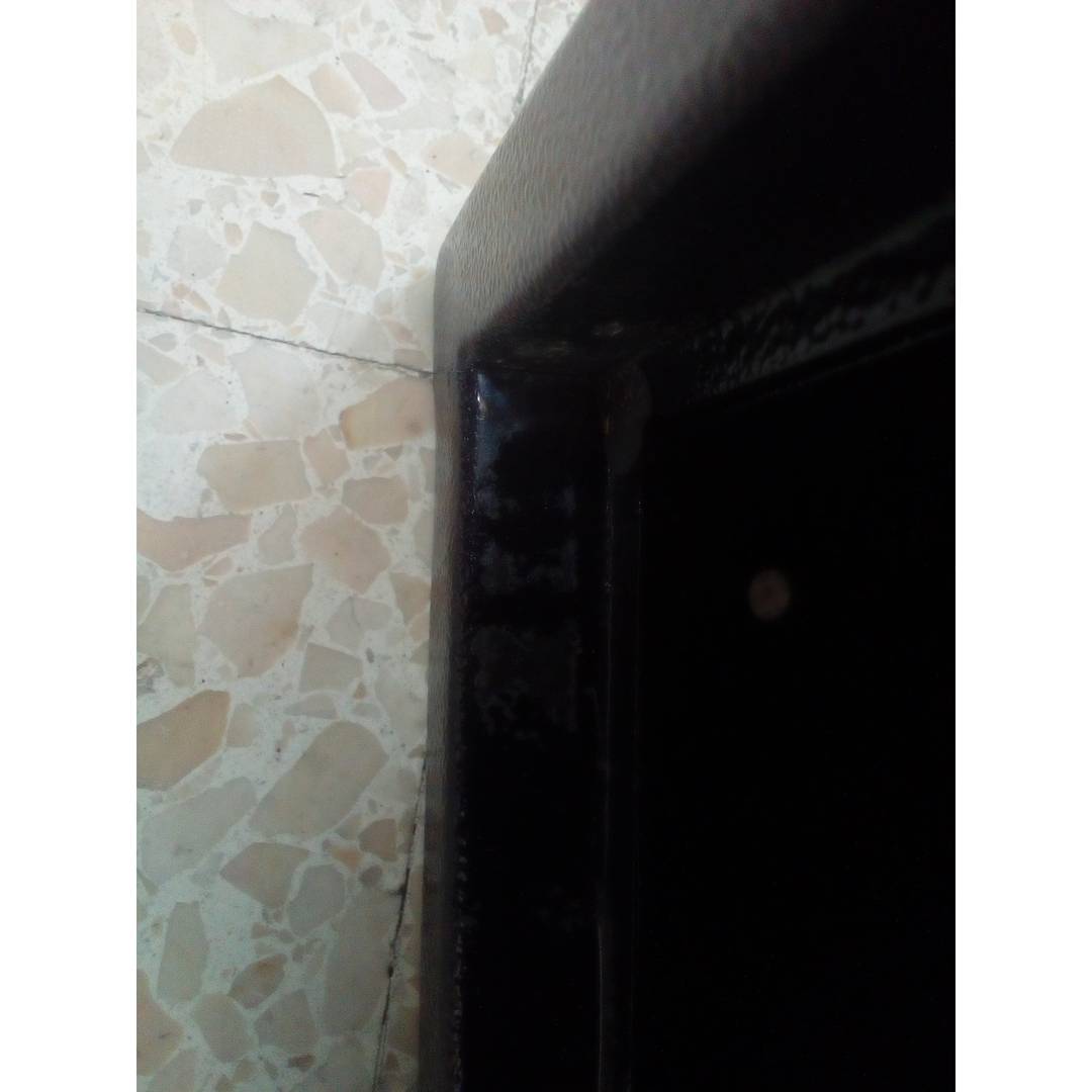 Steel security safe with digital electronic code 46x37x75cm black