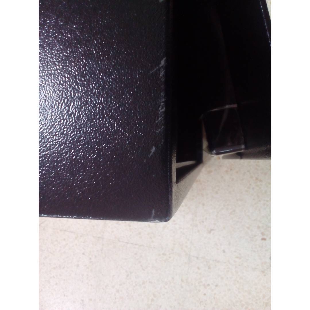 Steel security safe with digital electronic code 46x37x75cm black