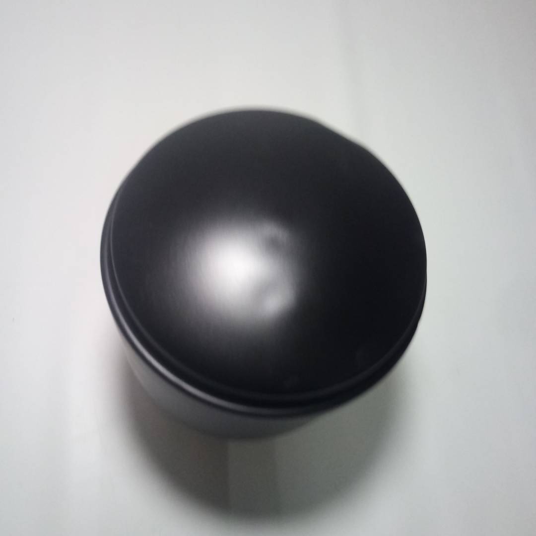 Urna para cenizas crematorias Recuerdo funerario Vasija de metal negra 160x225 mm