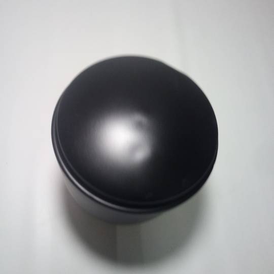 Urna para cenizas crematorias Recuerdo funerario Vasija de metal negra 160x225 mm