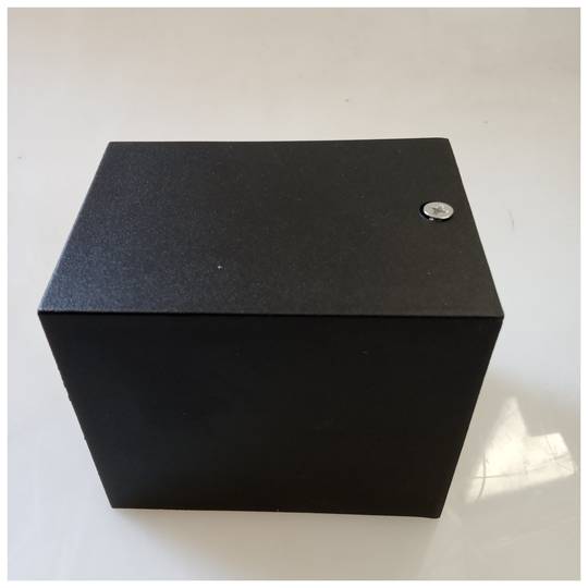 APPLIQUER LE MUR 1 x GU10 LUMIÈRE INDIRECTE NOIRE IP54