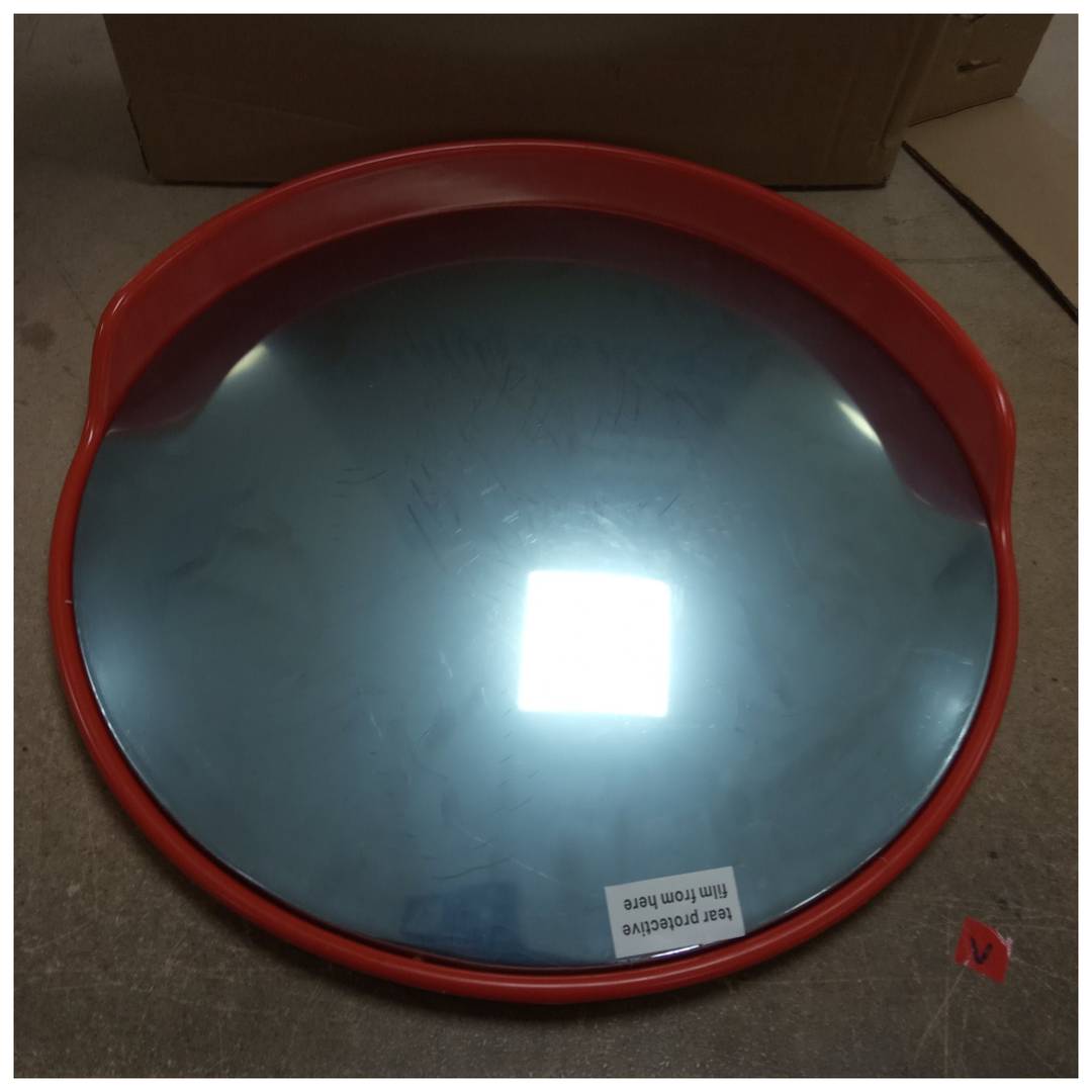 Espejo convexo para señalización seguridad y vigilancia de 45cm con fijación a pared