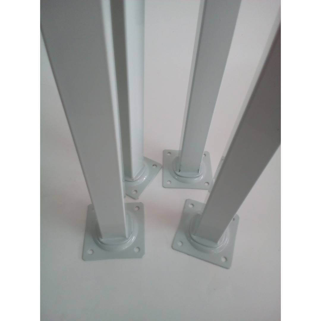 Square feet for table and furniture. White steel legs 25cm 4-pack