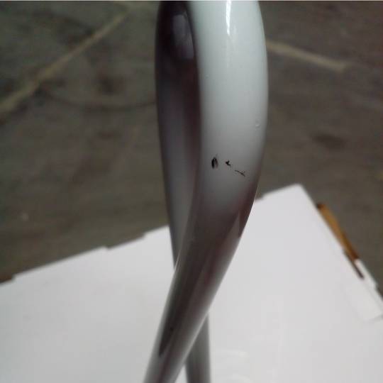 Pernas para mesa e móveis Pernas de aço 2 hastes 41 cm branco modelo de loop com 4 unidades