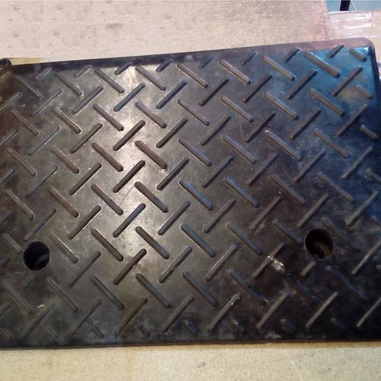 Rubber ramp 50 x 14 x 32 cm