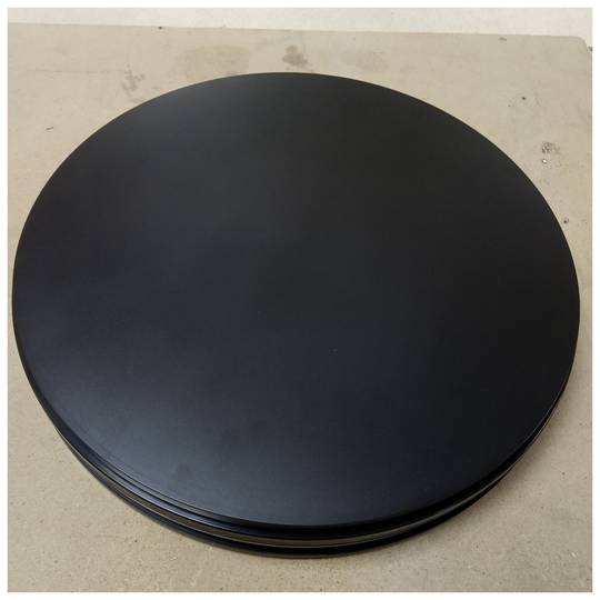 Base giratòria elèctrica de 45 cm. Plataforma rotatòria de color negre