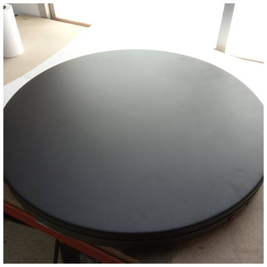 80 cm elektrische draaivoet en 250 kg belasting. Zwart roterend platform