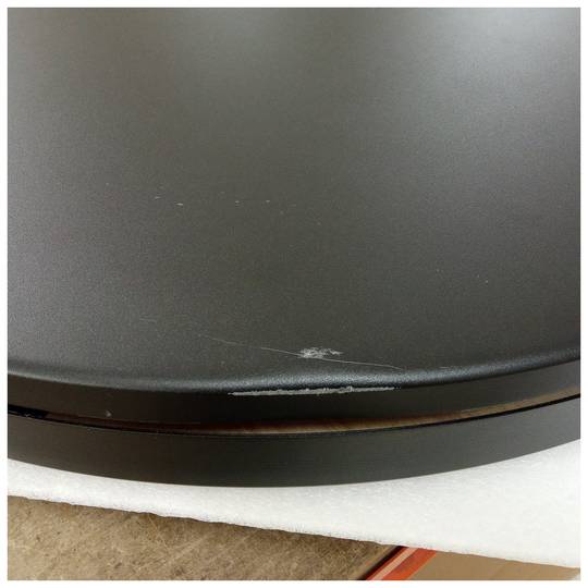 80 cm elektrische draaivoet en 250 kg belasting. Zwart roterend platform