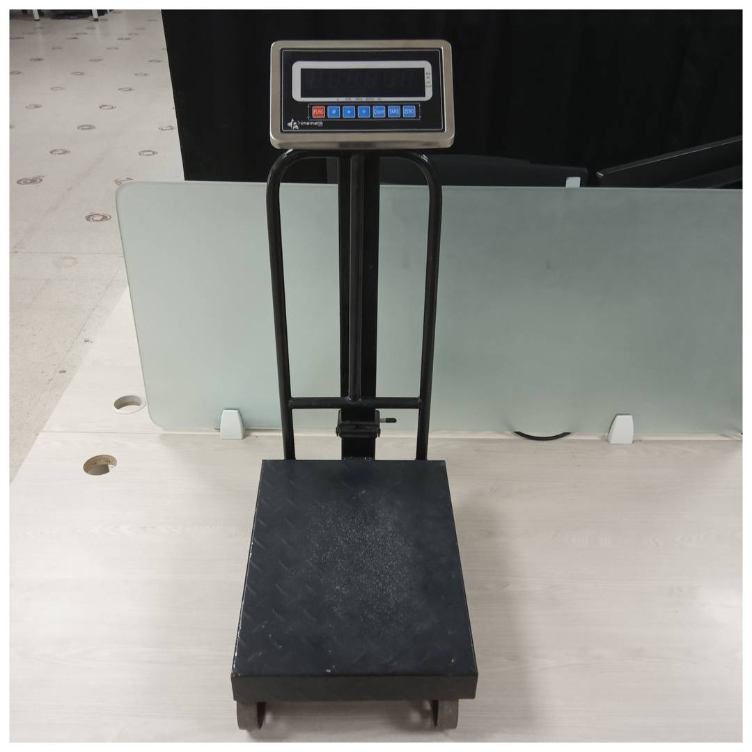 Escala de plataforma industrial 30x40 cm escala de 100 Kg com rodas