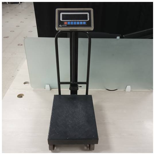 Escala de plataforma industrial 30x40 cm escala de 100 Kg com rodas