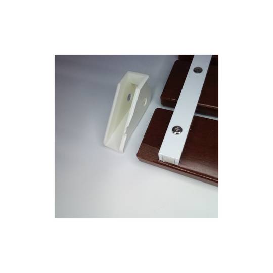 Assento de duche rebatível. Cadeira dobrável para idosos em madeira tropical e alumínio 320x328mm
