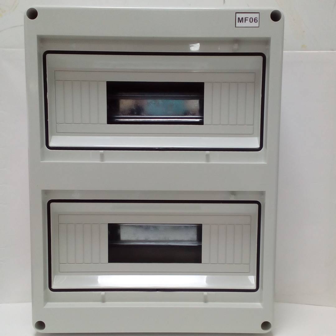 Electrical distribution box with 24 ABS plastic surface modules SPN IP65 HT