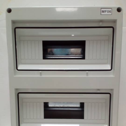 Electrical distribution box with 24 ABS plastic surface modules SPN IP65 HT