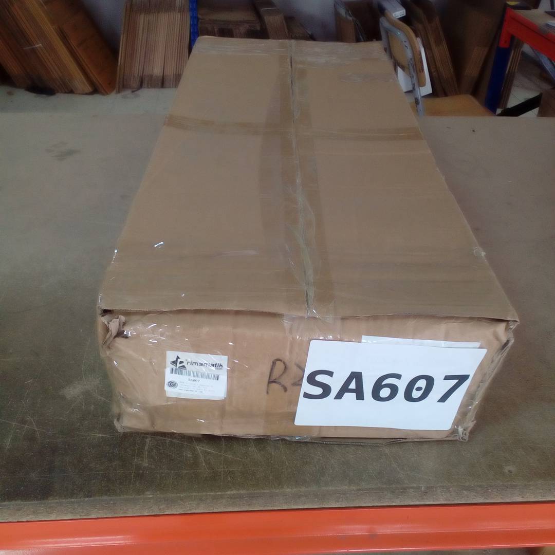 2-unit stainless steel separating post with 2 m extensible tape 320 x 63 x 910 mm