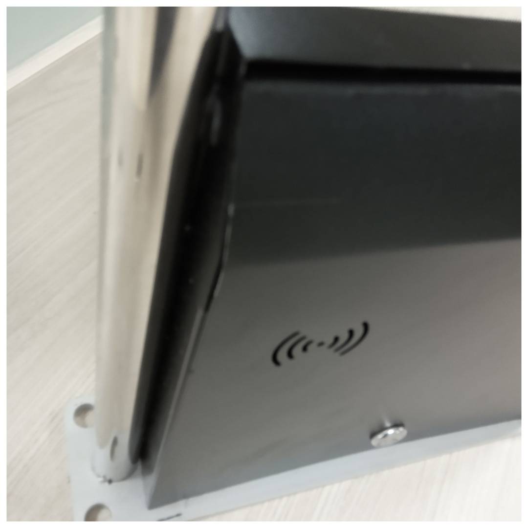 Arc antifurt compatible amb etiquetes EAS RF 8.2Mhz antirobatori columna receptora Rx inox