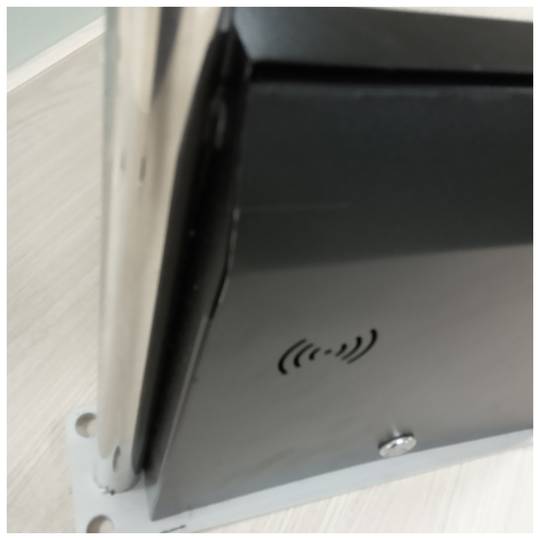 Arc antifurt compatible amb etiquetes EAS RF 8.2Mhz antirobatori columna receptora Rx inox