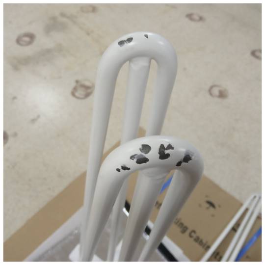 Pernas para mesa e móveis Pernas em aço 3 hastes 71 cm branco 4-pack