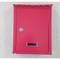 Cassetta delle lettere in metallo per lettere e posta rossa 210 x 60 x 300 mm