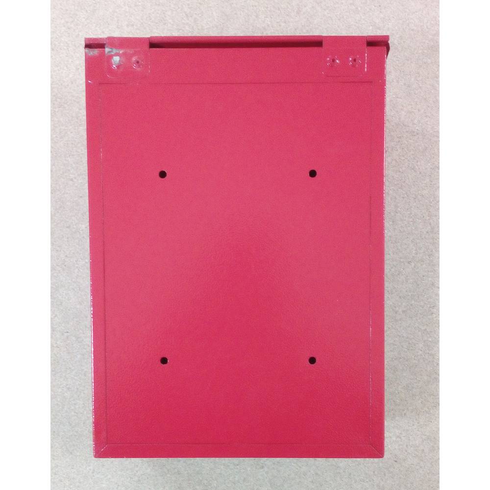 Cassetta delle lettere in metallo per lettere e posta rossa 210 x 60 x 300 mm