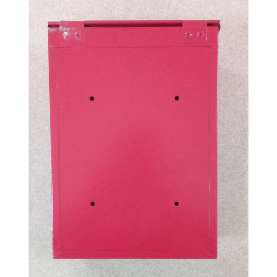 Cassetta delle lettere in metallo per lettere e posta rossa 210 x 60 x 300 mm