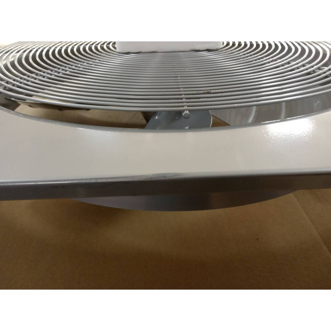Extrator de ar montado na parede de 600 mm para ventilação industrial 1350 rpm quadrado 790x790x100 mm prata