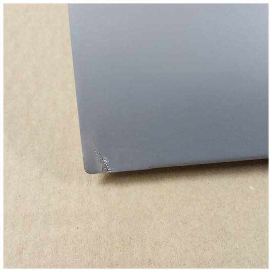 Szara metalowa skrzynka na listy i pocztę 212 x 71 x 306 mm