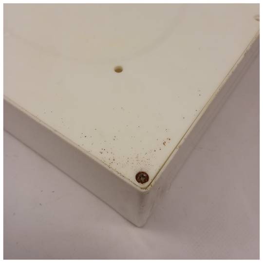 Boîte aux lettres en plastique blanc pour lettres et courrier postal 205x80x273mm