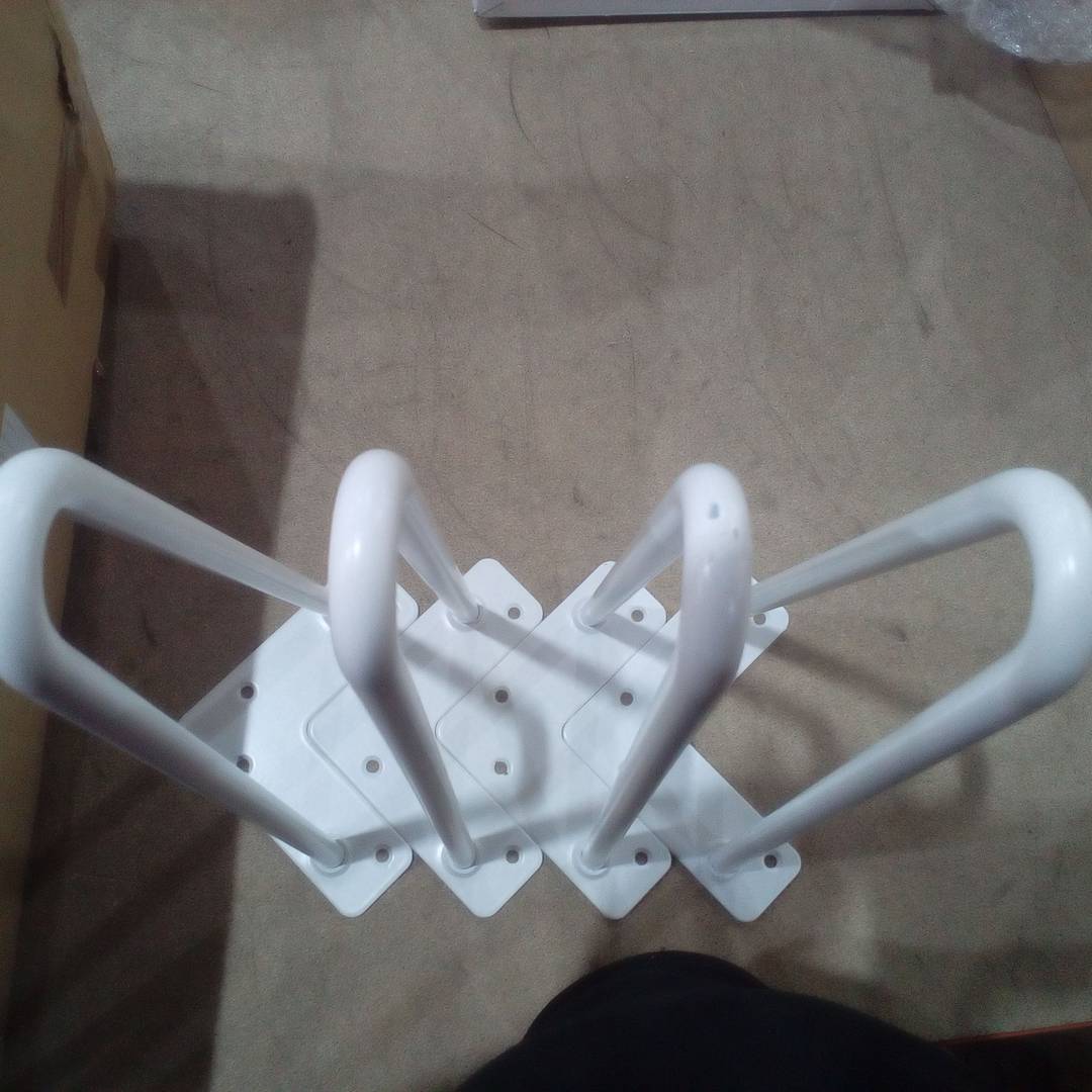 Peus per taula i moble Potes en acer 2 varetes 41 cm blanc 4-pack