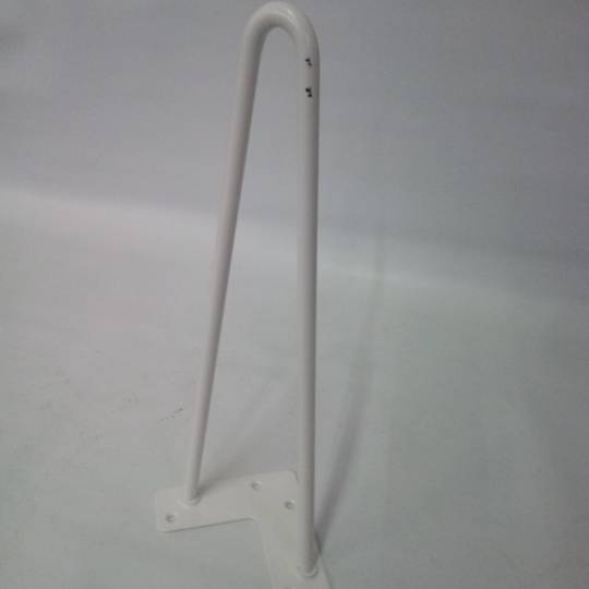 Peus per taula i moble Potes en acer 2 varetes 41 cm blanc 4-pack